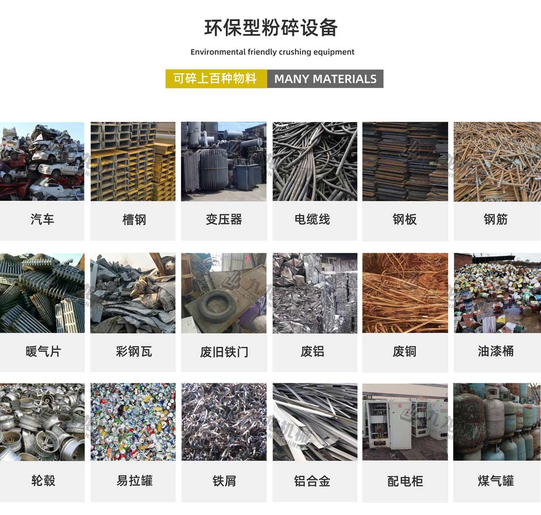 金属撕碎机应用领域 金属撕碎机应用领域